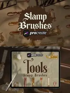 Dansdesign Craftsman Tool Brush Stamp Procreate