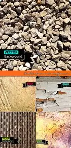 Realistic textures vector backgrounds 2