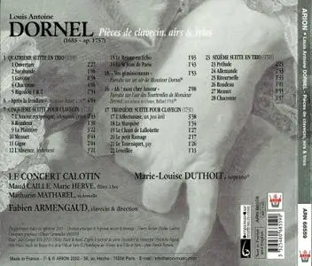 Marie-Louise Duthoit, Le Concert Calotin, Fabien Armengaud - Louis-Antoine Dornel: Pieces de clavecin, airs et trios (2002)