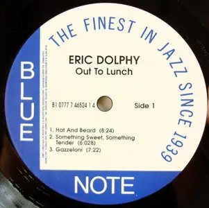 Eric Dolphy - 'Out to Lunch!' (180 g Audiophile re-issue) Vinyl rip in 24-bit/96kHz + Redbook 