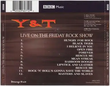 Y & T - Live On The Friday Rock Show (1988)