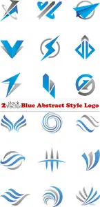 Vectors - Blue Abstract Style Logo