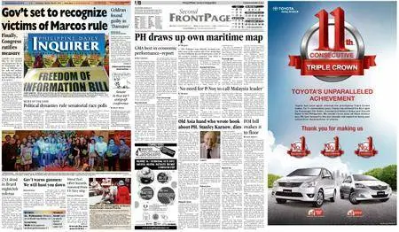 Philippine Daily Inquirer – January 29, 2013