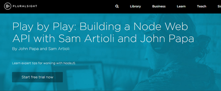 Play by Play: Building a Node Web API with Sam Artioli and John Papa [repost]
