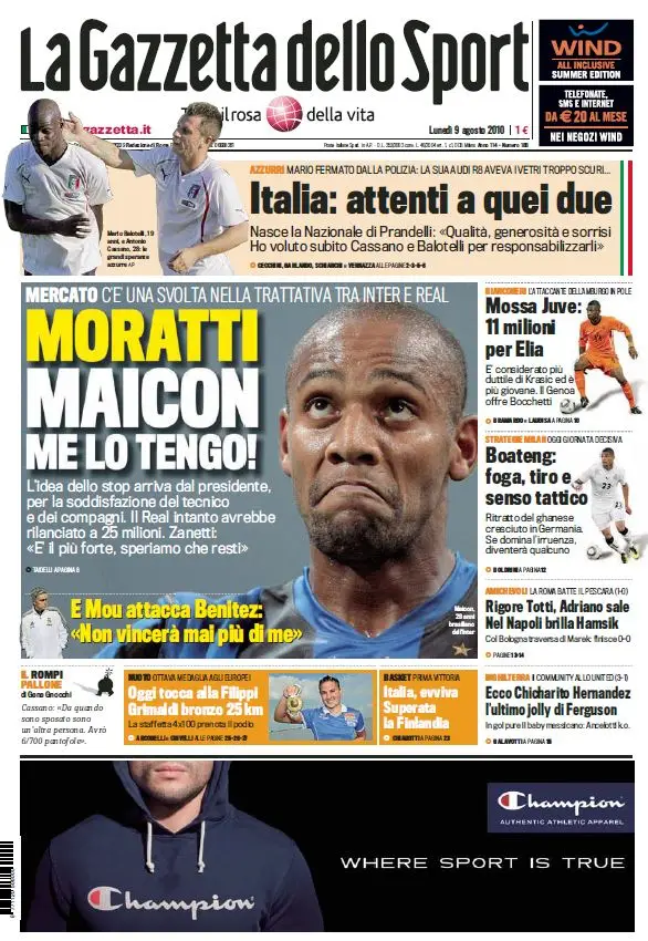La Gazzetta dello Sport (09-08-10)