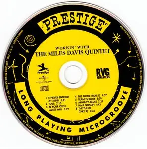 Miles Davis - Workin' With The Miles Davis Quintet (1956) {2006 Prestige RVG Remasters Series}