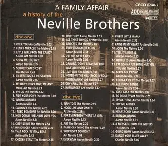 The Neville Brothers - A Family Affair: A History Of The Neville Brothers (1996) 2CDs