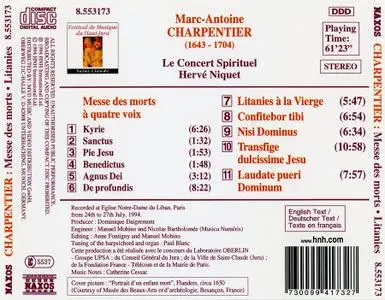 Hervé Niquet, Le Concert Spirituel - Marc-Antoine Charpentier: Sacred Music Vol. 1 (1994)