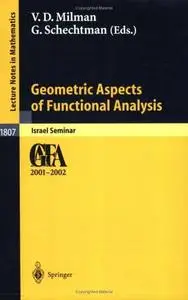 Geometric Aspects of Functional Analysis: Israel Seminar 2001-2002