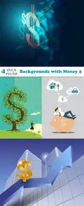 Vectors - Backgrounds with Money 2