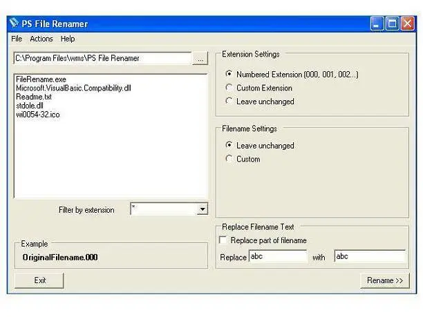PS FileRenamer v2.88