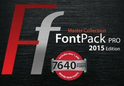FONTPACK Pro Master Collection 7640 Fonts (WIN/MAC)