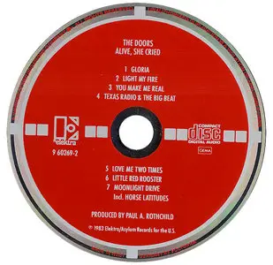 The Doors - Alive, She Cried (1983) [West Germany, 1st Target CD press, ELEKTRA 9 60269-2]