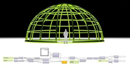 Grasshopper & Rhino Architectural Wireframe Dome