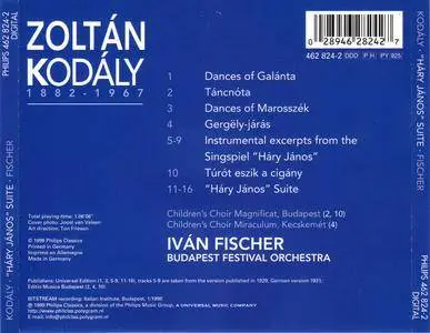 Budapest FO, Ivan Fischer - Zoltan Kodaly: Hary Janos Suite; Dances of Galanta & Marosszek; Children's Choruses (1999)