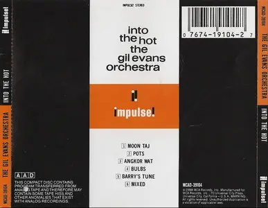 The Gil Evans Orchestra - Into The Hot (1961) [Remastered 1988]