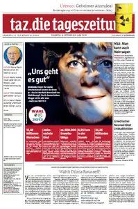 Tageszeitung TAZ vom 19 September 2013