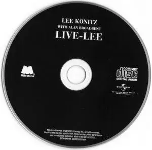 Lee Konitz with Alan Broadbent - Live-Lee (2003) {Milestone}