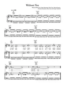 Without You (featuring Usher) - David Guetta, David Guetta featuring Usher, Usher (Piano-Vocal-Guitar (Piano Accompanime