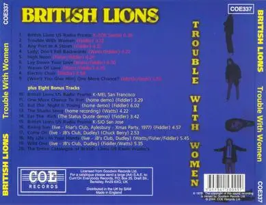 British Lions - Trouble With Women (1980)