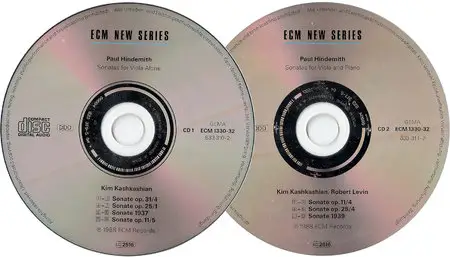 Kim Kashkashian & Robert Levin - Paul Hindemith: Sonatas for Viola/Piano & Viola Alone (1988) 2CDs
