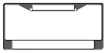 Car plate template