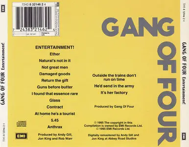 Gang Of Four - Entertainment! (1979) Remastered Reissue 1995 [Re-Up]