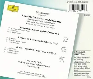 Géza Anda - Bartok: Piano Concertos 1-3 (1995)