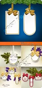 Christmas tags vector