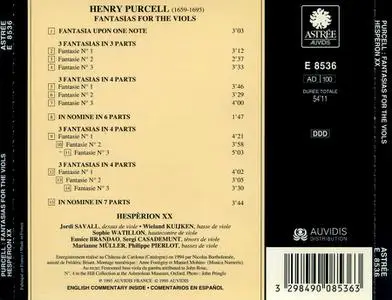 Hespèrion XX - Henry Purcell: Fantasias for the Viols 1680 (1995)