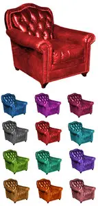 Clipart - Antique colored chairs