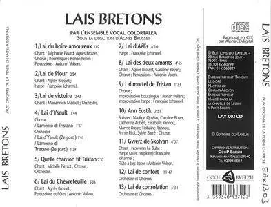 Ensemble Colortalea - Lais Bretons: Aux origines de la poésie chantée médiévale (2000) {Coop Breizh LAY 003CD}