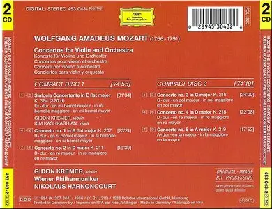 Mozart - The 5 Violin Concertos - Kremer, Kashkashian - Harnoncourt