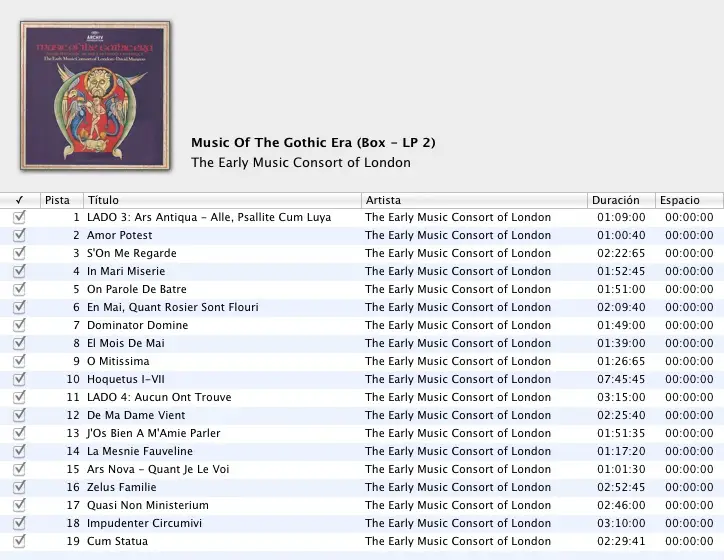 The Early Music Consort of London - Music Of The Gothic Era (Box - 3 LP + Full 54 pages booklet / FLAC)