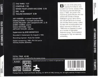 Art Farmer & Donald Byrd - Two Trumpets (1956) [Remastered 1992]