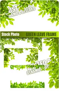 Green leave frame - UHQ Stock Photo