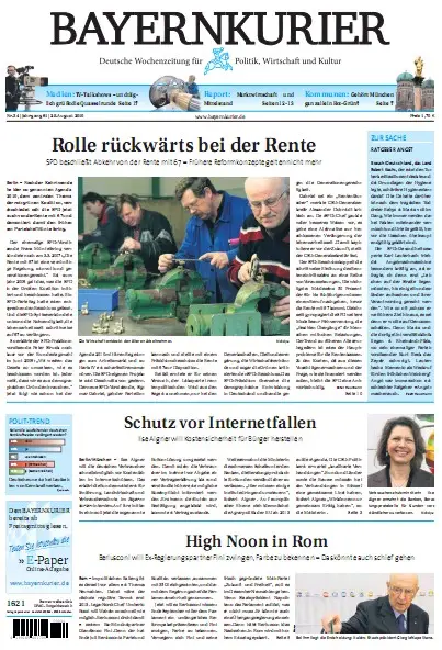BAYERNKURIER Nr. 34/2010 vom 28. August 2010