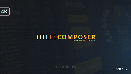 Titles Composer - Project for After Effects (VideoHive)