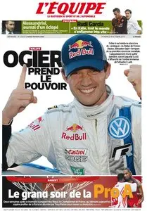 L'Equipe du Vendredi 4 Octobre 2013