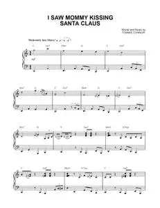 Christmas Sheet Music - I Saw Mommy Kissing Santa Claus