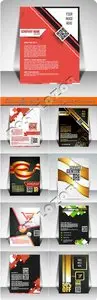 Business flyer brochure booklet  or magazine cover vector 