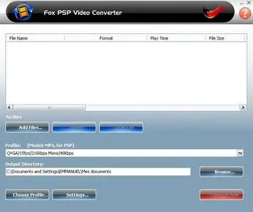 Fox PSP Video Converter v7.9.0.7