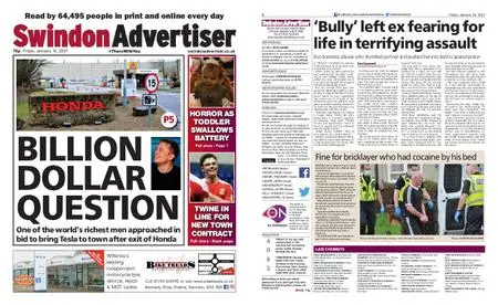 Swindon Advertiser – January 15, 2021