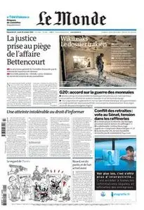 Le Monde, du 24 et 25 Octobre 2010