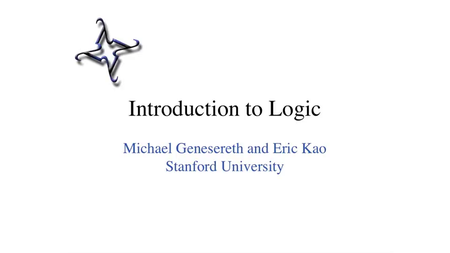 Coursera - Introduction to Logic (Stanford University)