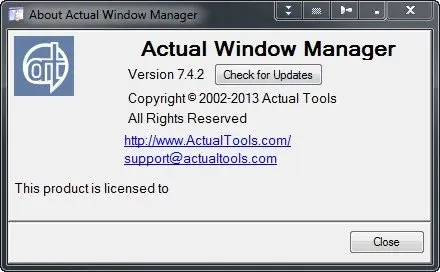 Actual Window Manager 7.4.2