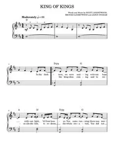 King of kings - Hillsong Worship (Easy Piano)