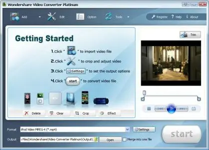 Wondershare Video Converter Platinum 4.0.3.5 Portable