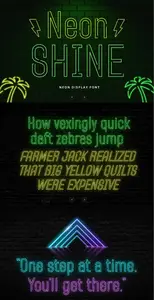 EE - Neon Shine - Neon Display Font NU4CZRE