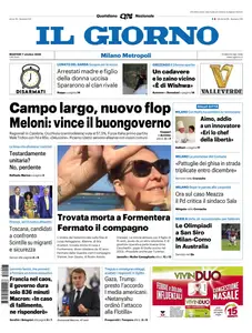 Il Giorno Milano Metropoli - 7 Ottobre 2025